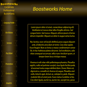 The design I created for the Boostworks website